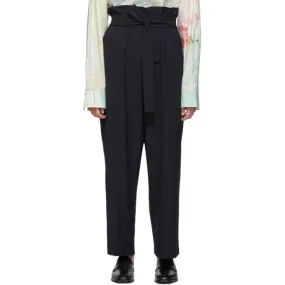 3.1 Phillip Lim Navy Paperbag Waist Trousers