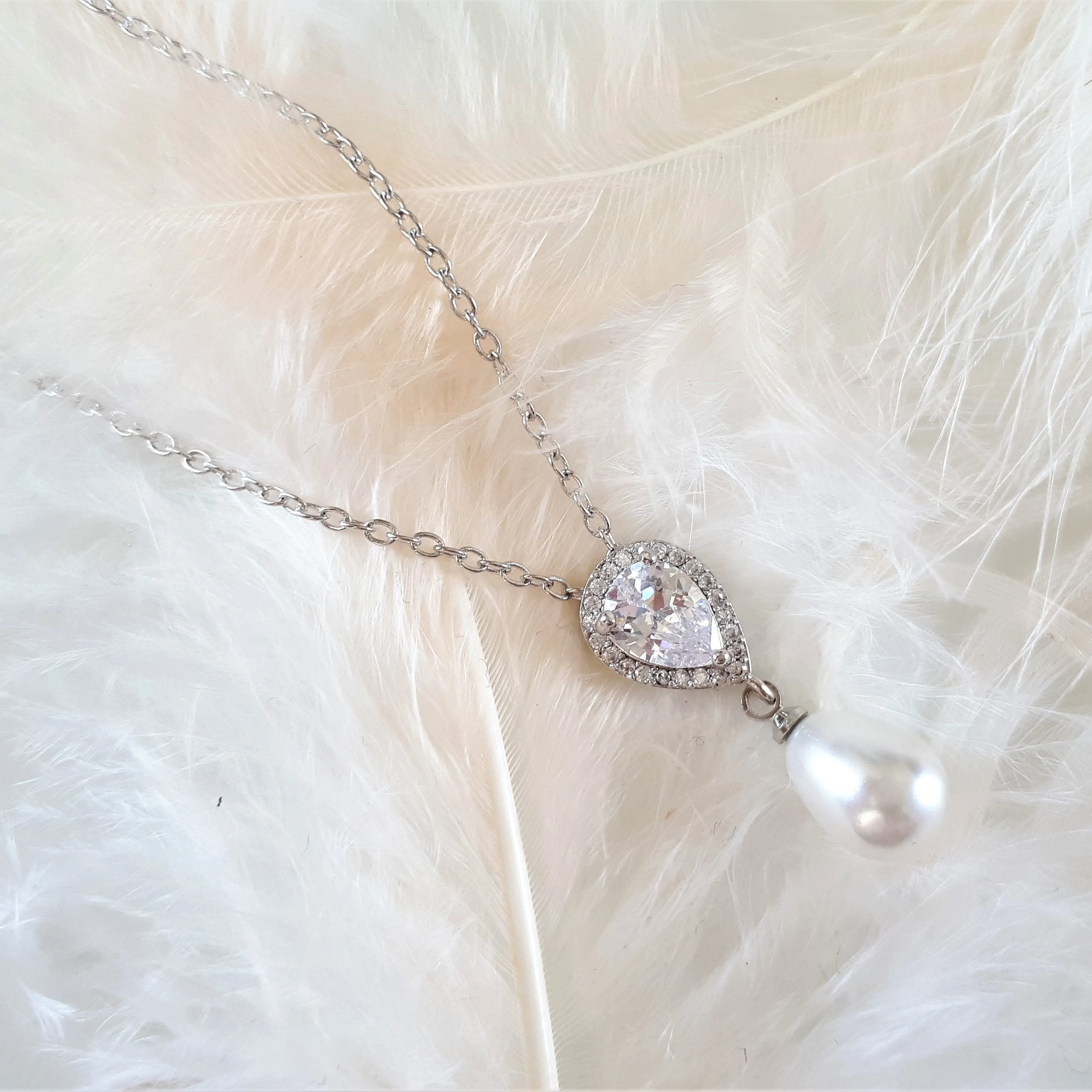 Alisha, Silver Freshwater Pearl Pendant