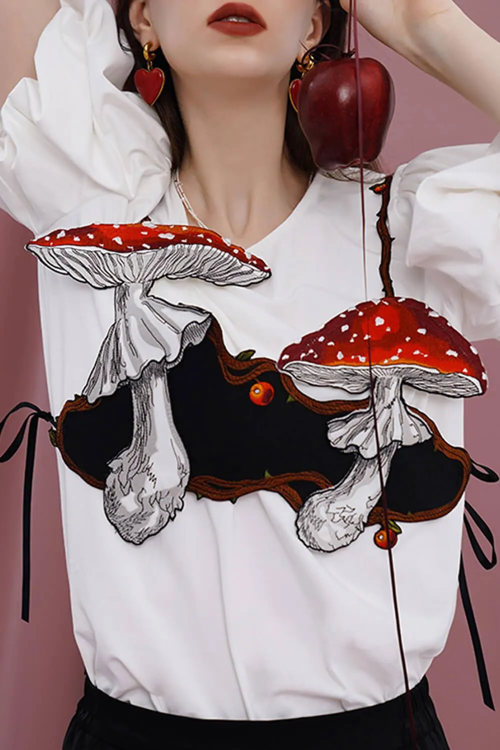 Amanita Mushroom Decorative Vest Top