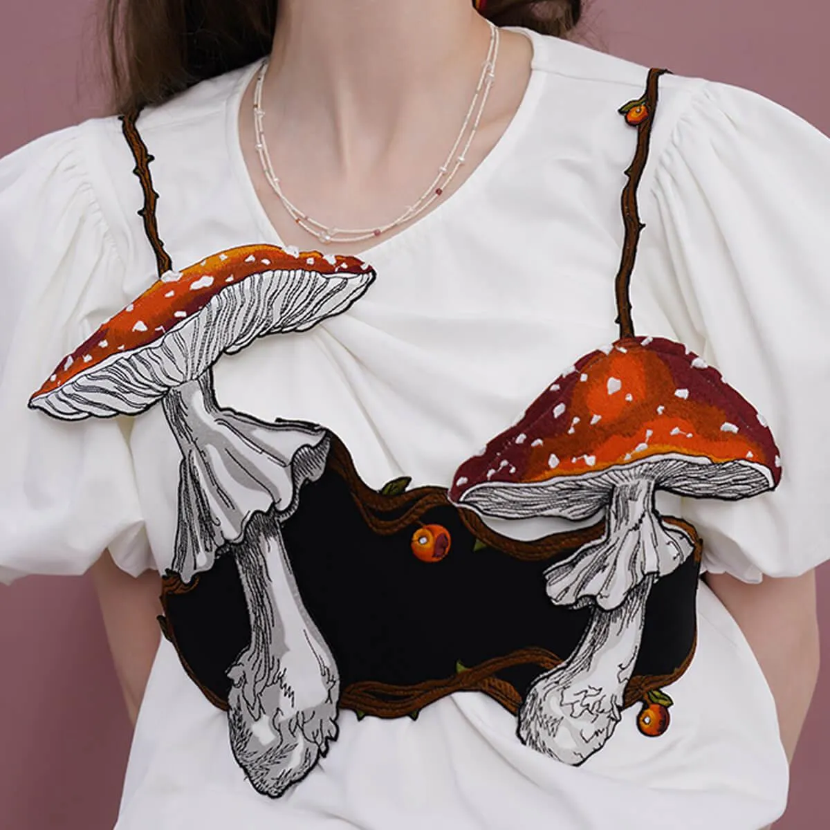 Amanita Mushroom Decorative Vest Top
