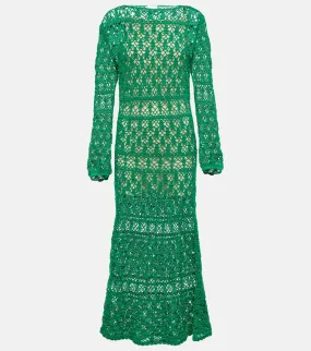 Anna Kosturova Crochet cotton maxi dress