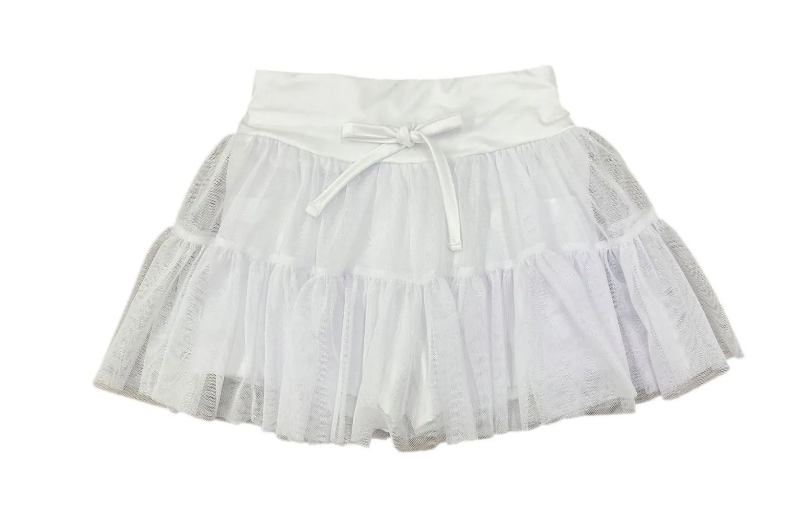 Be Elizabeth by James & Lottie Girls Tiered Skort - White