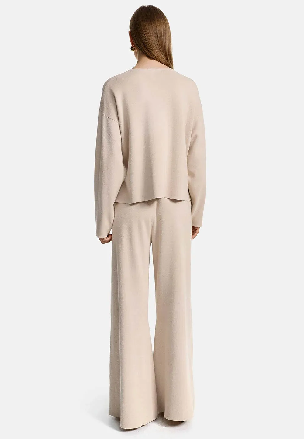 CATNOIR Beige Wide Leg Trousers