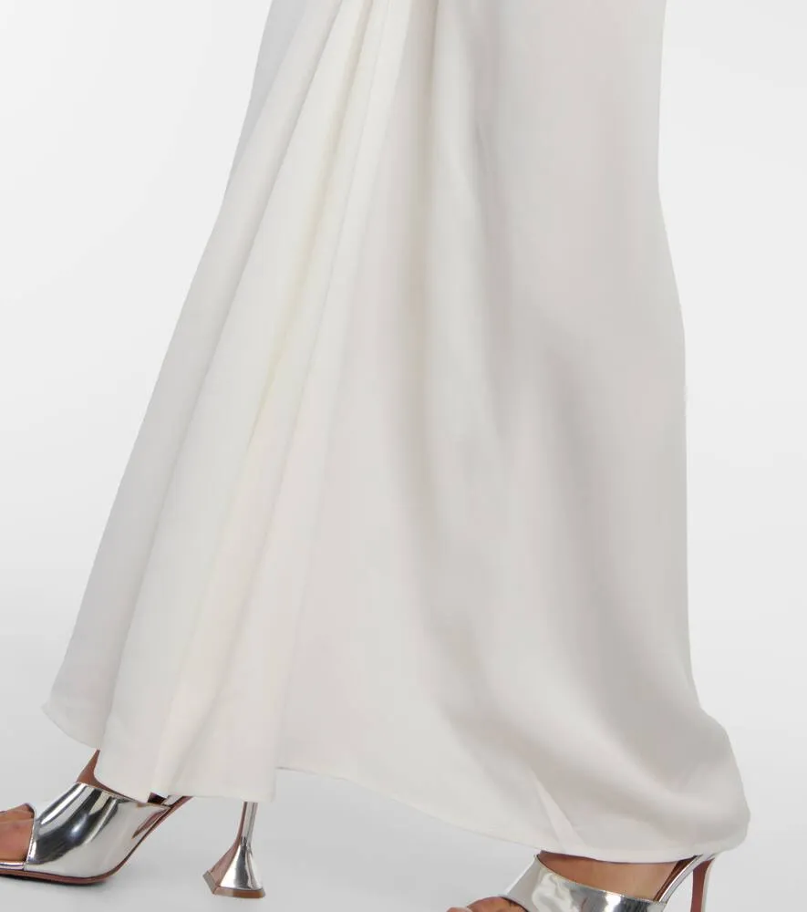Christopher Esber Fusion ruched jersey maxi dress