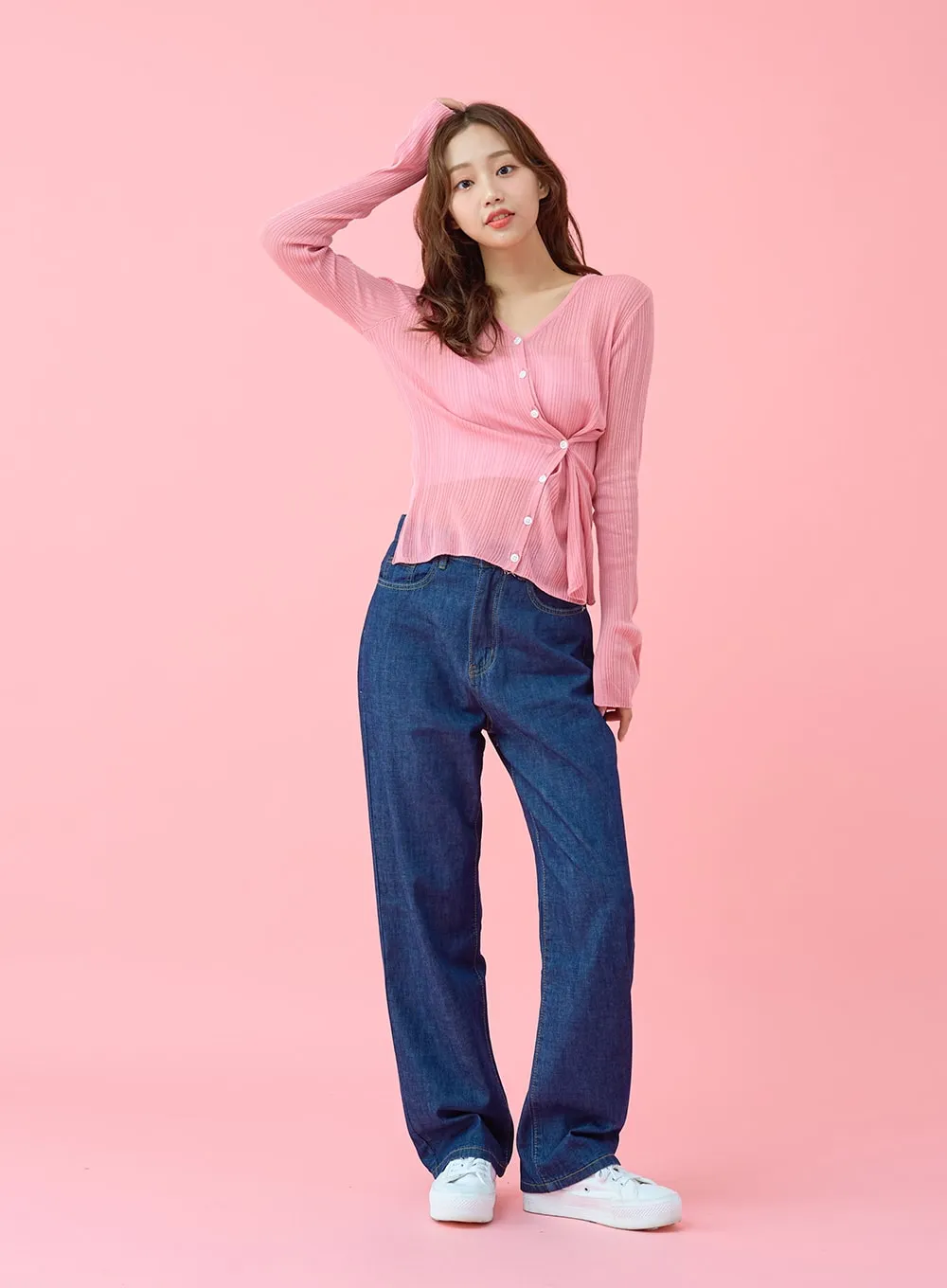 Daily Summer Denim Wide Leg Pants BU29