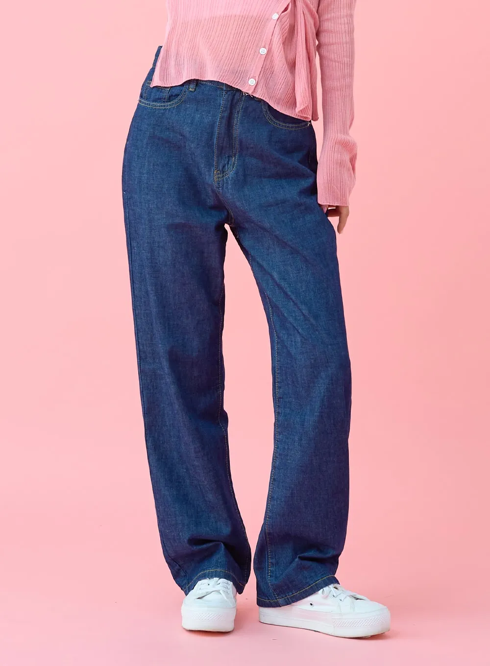 Daily Summer Denim Wide Leg Pants BU29
