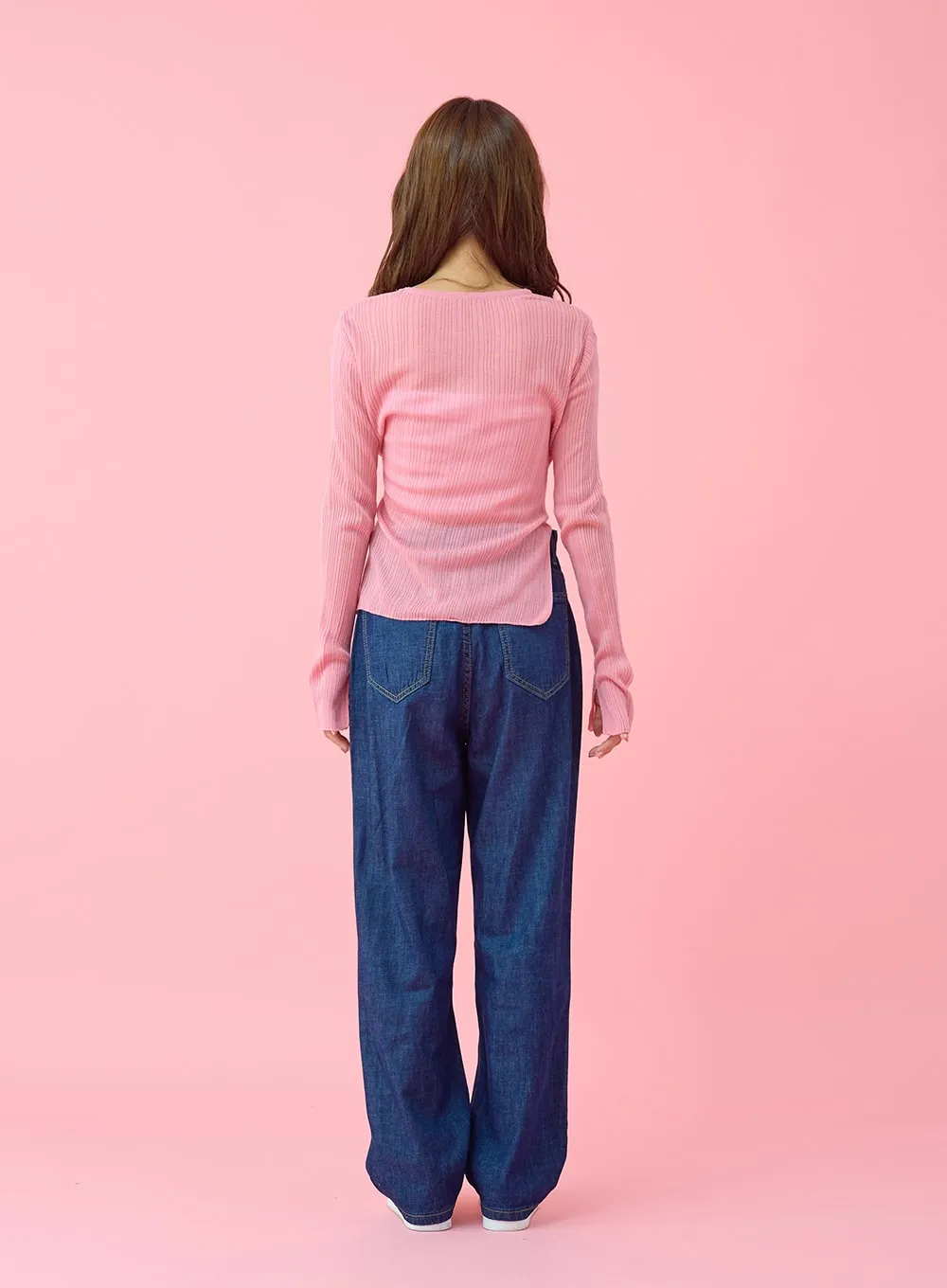 Daily Summer Denim Wide Leg Pants BU29