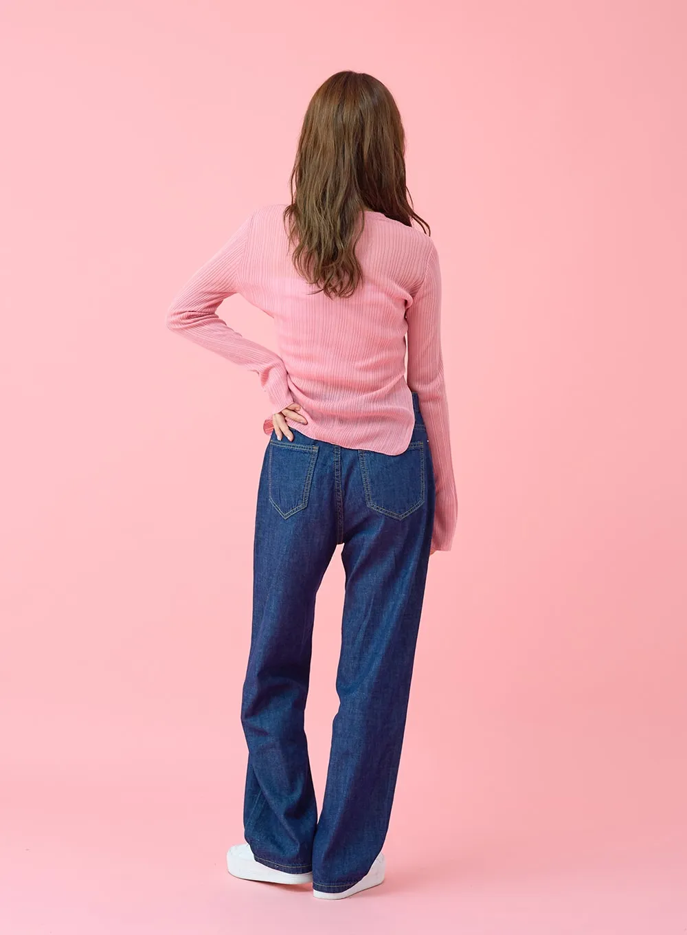 Daily Summer Denim Wide Leg Pants BU29