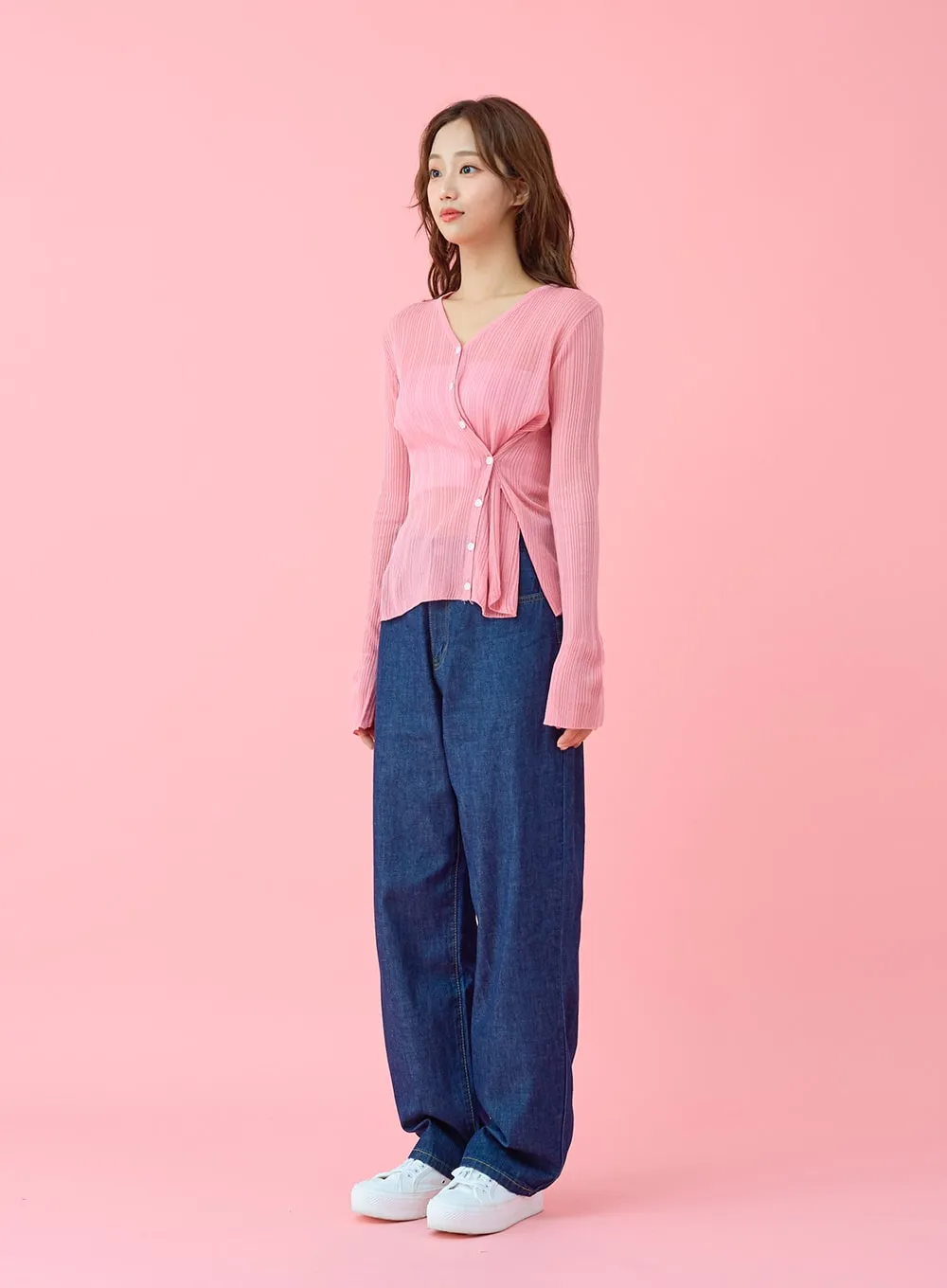 Daily Summer Denim Wide Leg Pants BU29