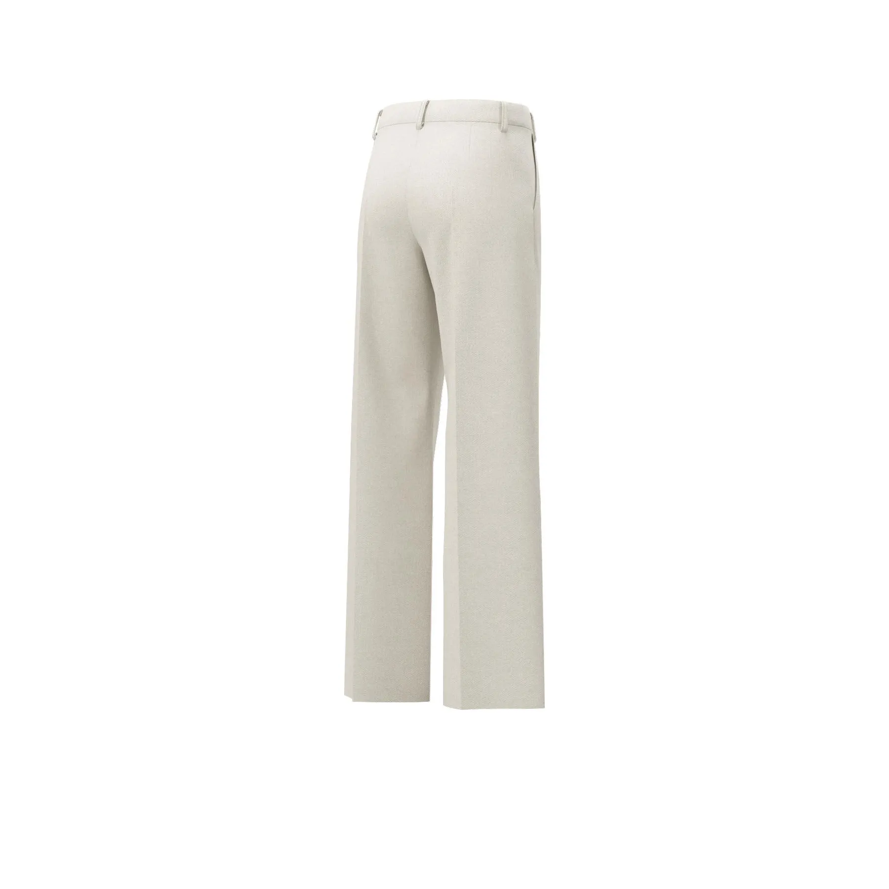 EMME IVORY Wide Leg Trousers