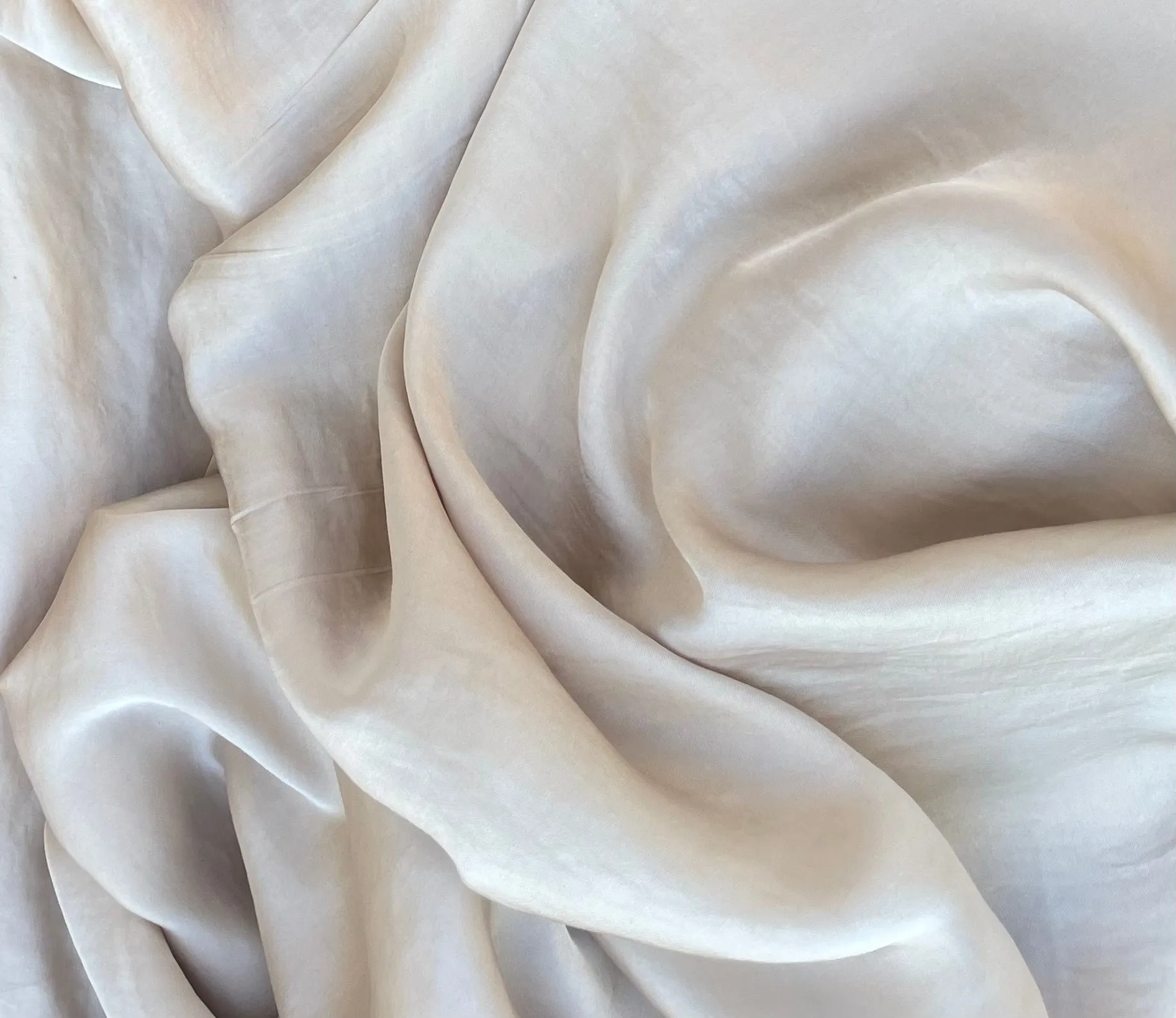 Lightweight  satin fabric by the yard - Pink Brick solid color