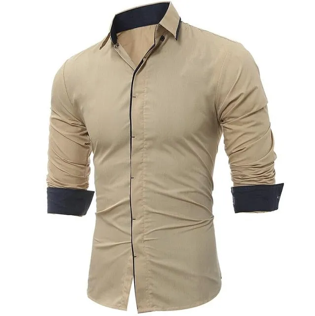 Men Shirt 2019 Spring Summer New 3D Print Patchwork Flower Shirt Fashion Trend Brand Clothing Slim Society Street Shirt Men