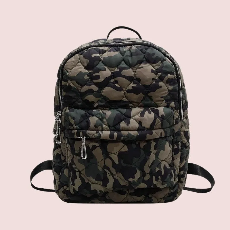 Metallic Puffer Book Bag