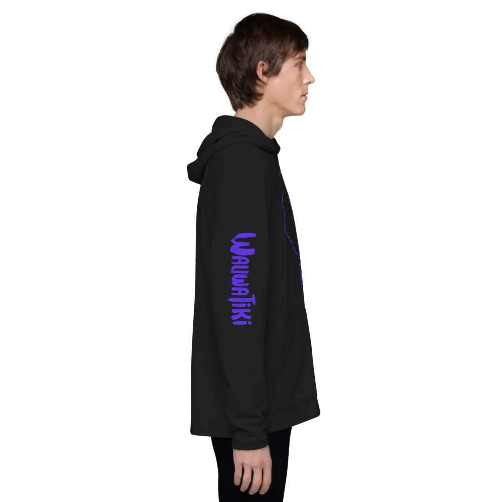 Purple Tiki Wisco Lightweight Hoodie