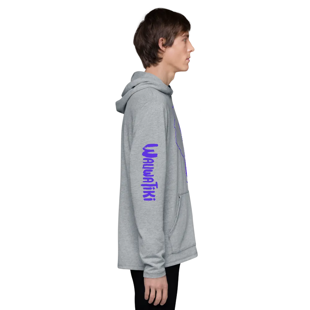 Purple Tiki Wisco Lightweight Hoodie