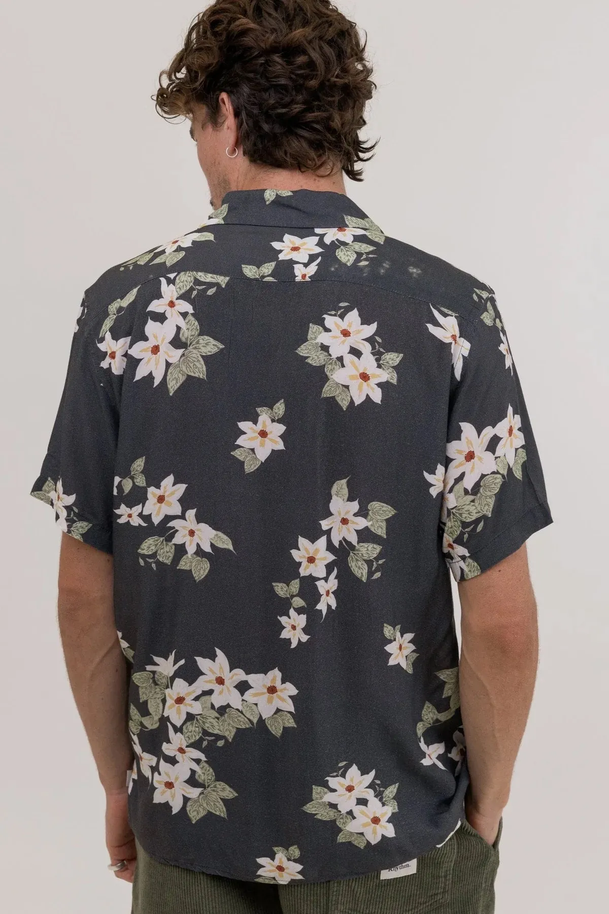 RHYTHM BLOOM SS SHIRT - BLACK