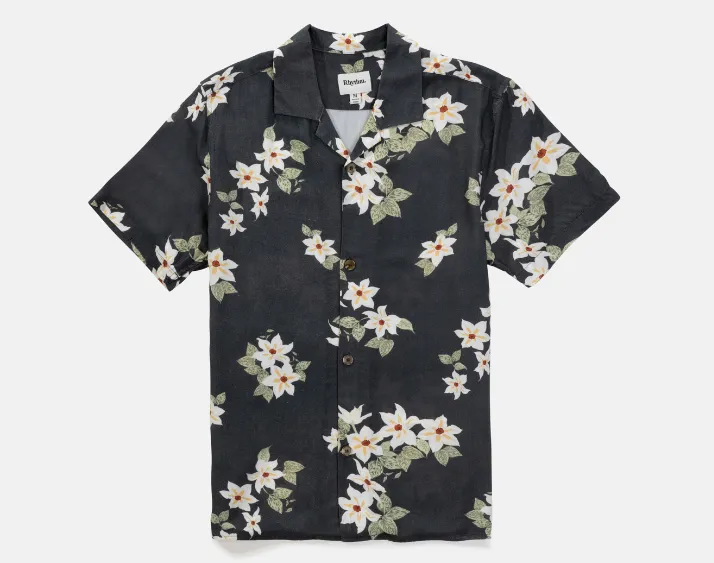 RHYTHM BLOOM SS SHIRT - BLACK