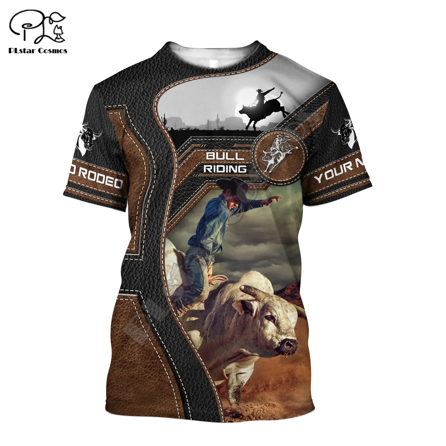 Rodeo Bull Riding Cowboy 3DPrint Casual Streetwear T-Shirts
