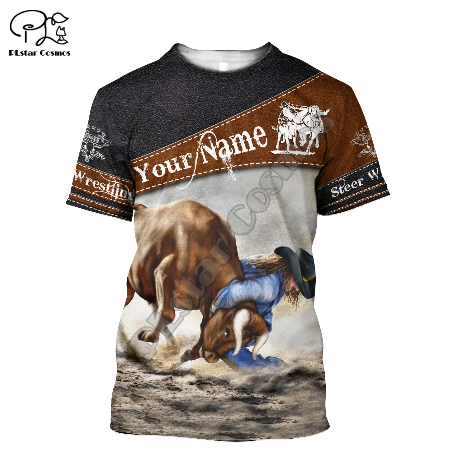 Rodeo Bull Riding Cowboy 3DPrint Casual Streetwear T-Shirts