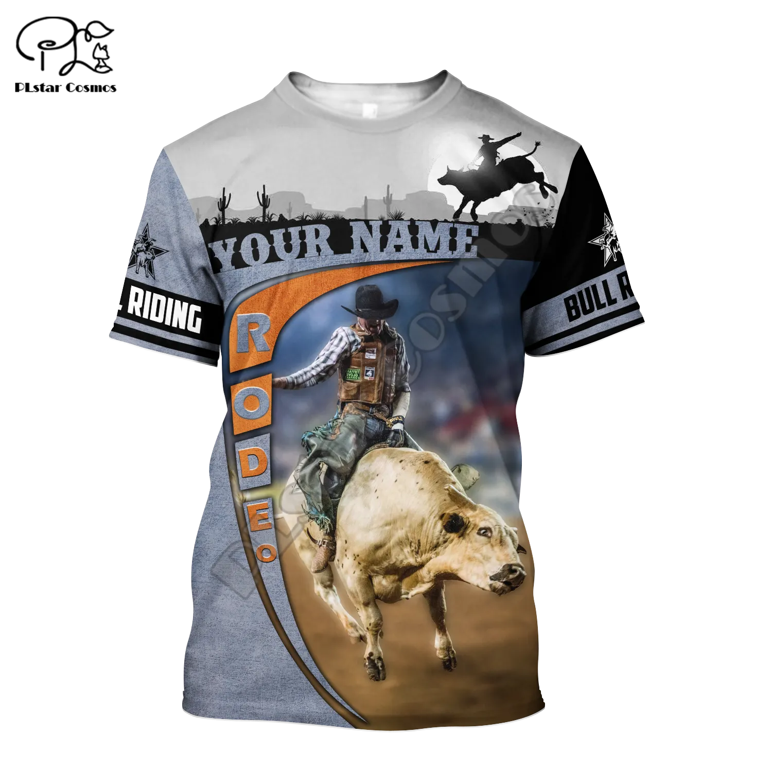 Rodeo Bull Riding Cowboy 3DPrint Casual Streetwear T-Shirts