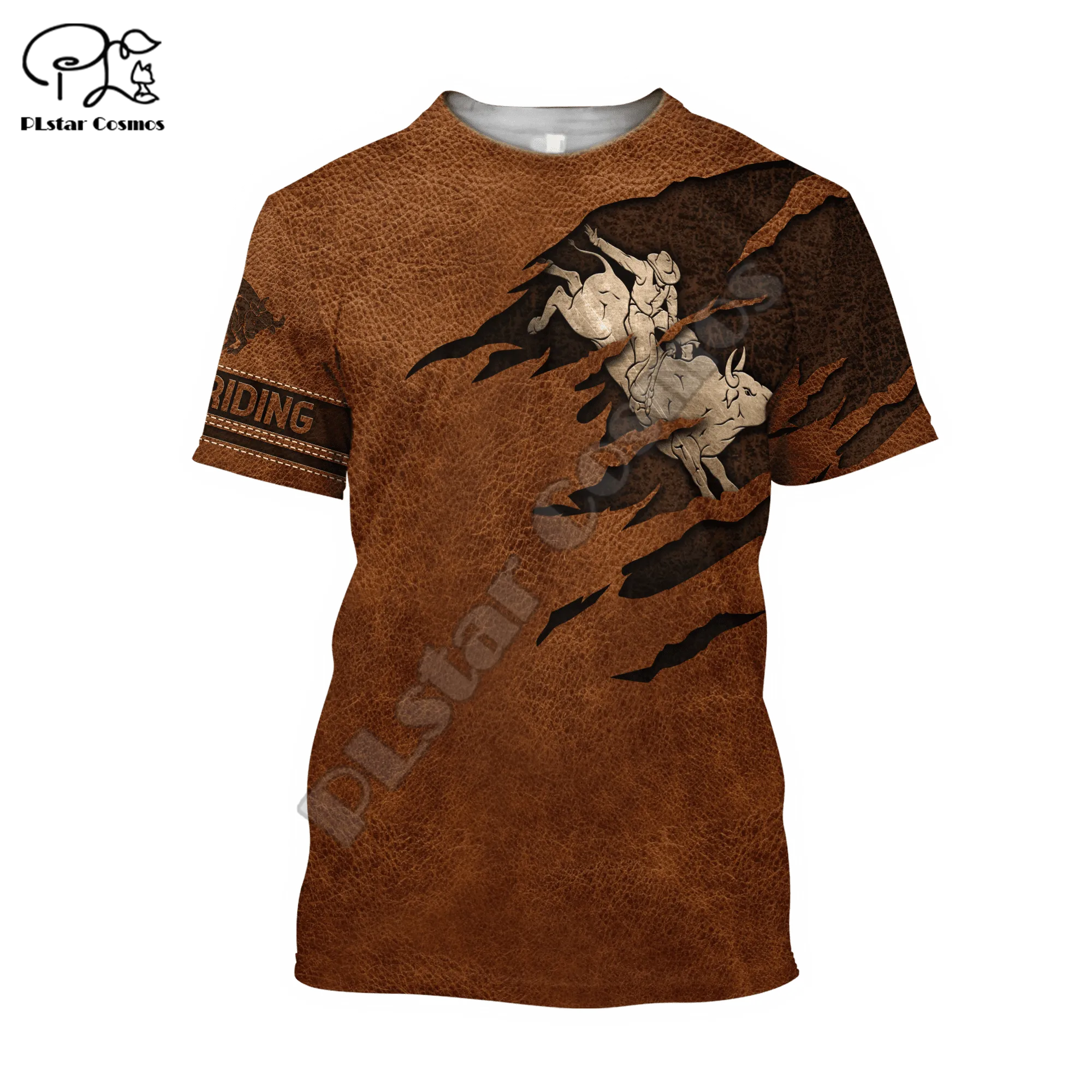 Rodeo Bull Riding Cowboy 3DPrint Casual Streetwear T-Shirts