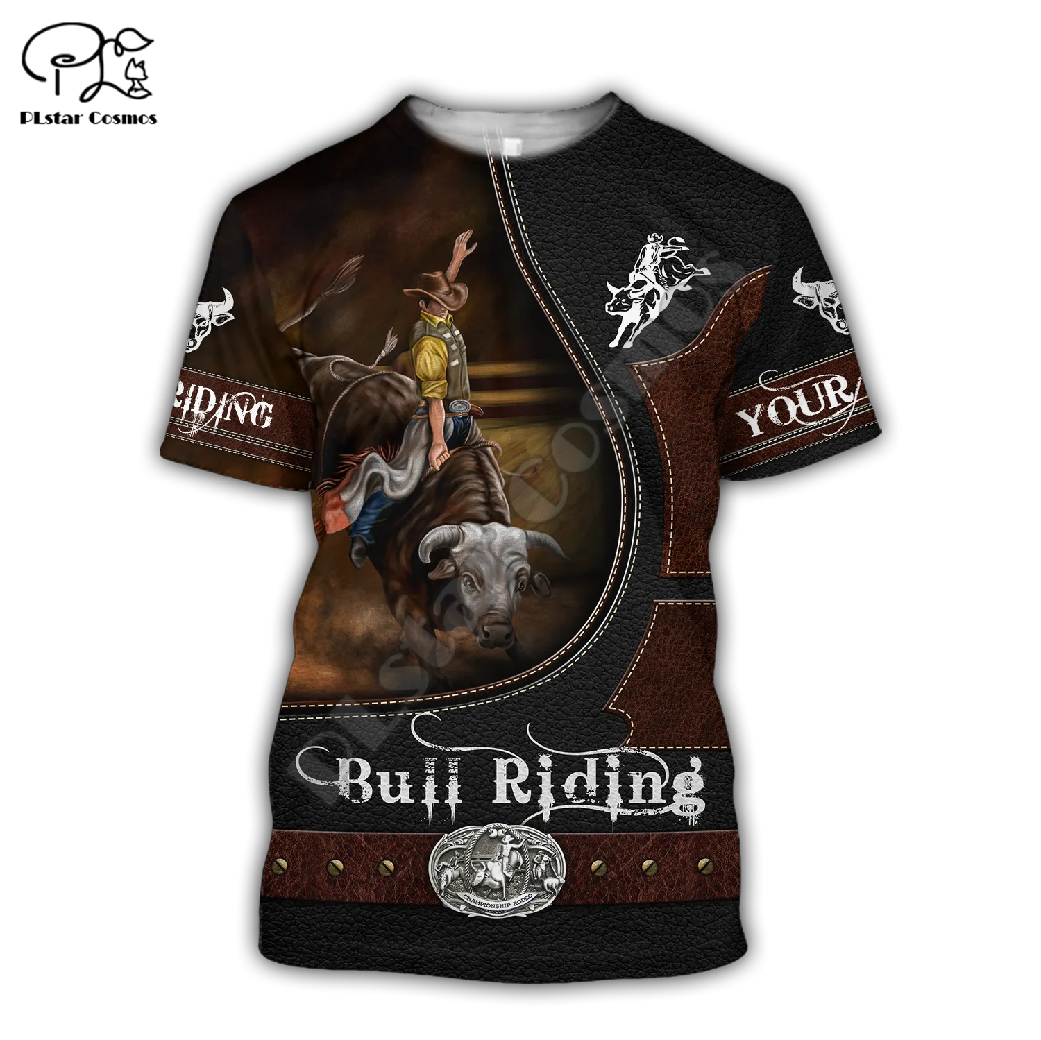 Rodeo Bull Riding Cowboy 3DPrint Casual Streetwear T-Shirts