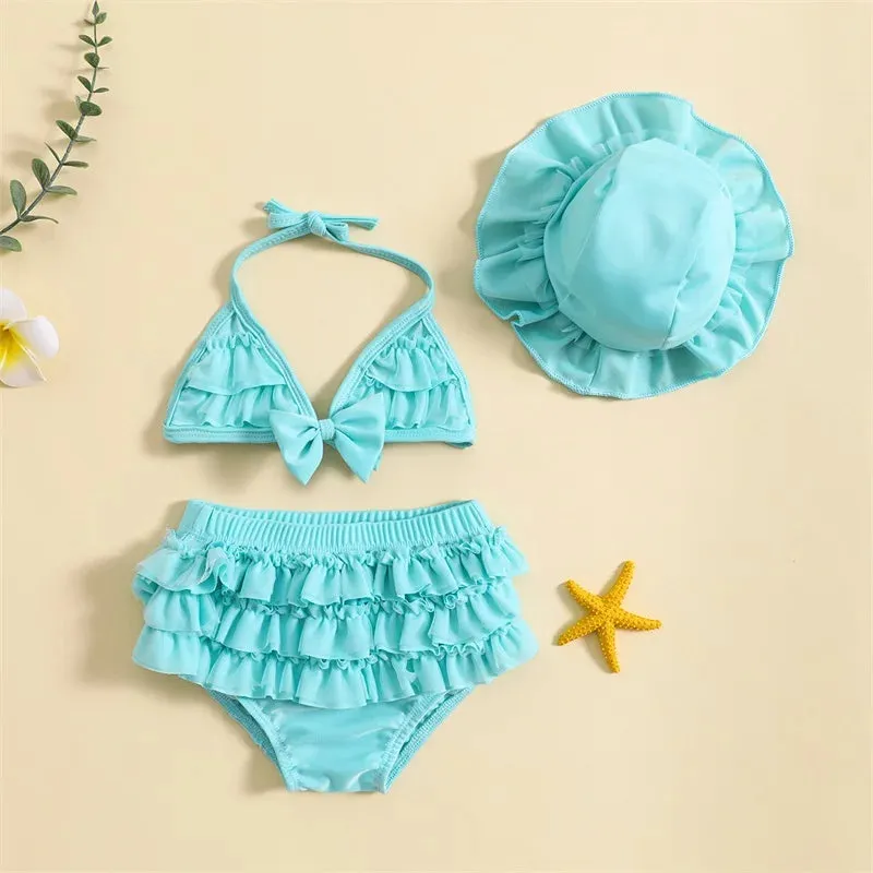 Ruffle Bikini 3 Piece